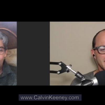 Marsha Henderson and Calvin Keeney talking to each other using Microphones