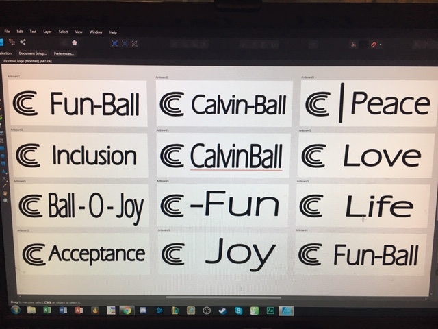 12 Different words next to the triple "C" letter in creating the C DRIVE pickleball