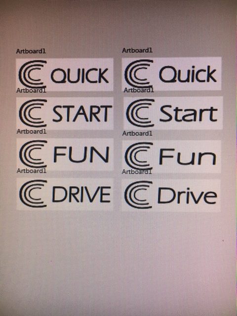 The triple C Logo for Calvin Keeney next to the 4 words "Quick", "Start", "Fun" and "Drive"